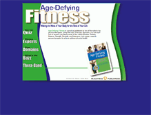 Tablet Screenshot of agedefyingfitness.com